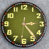 Tandorio 40.5mm Matte Watch Dial Fit NH35 NH36 ETA2824 PT500 Arabic Numeral Watch Face Automatic Watch Accessories Replace Parts