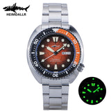 Sea Turtle Watch Heimdallr NH36 Automatic Abalone Luminous Orange Gradient Dial Sapphire  20Bar Captain Willard