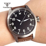 43mm Tandorio Big Pilot Watch TD144B NH35 PT5000 Automatic 20BAR  Sapphire Luminous