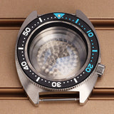 41mm Mod Turtle Watch Case Sapphire Glass Waterproof For Abalone/tuna mouth Captain Willard TMI NH35 NH36 NH38 4R Movement Stainless Steel Watch Accessories