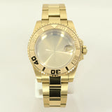 40MM PVD Gold Submariner Watch Case  GMT Yacht Master Polish Strap Sapphire Glass For NH35 NH36 NH34 NH38 Miyota 8215 Eta 2824 GMT SUB Yacht 20ATM waterproof