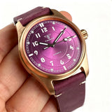 CUSN8 Solid Bronze Pilot 39mm Tandorio TD147N Miyota8215 PT5000 Sapphire 20ATM Number Dial Vintage