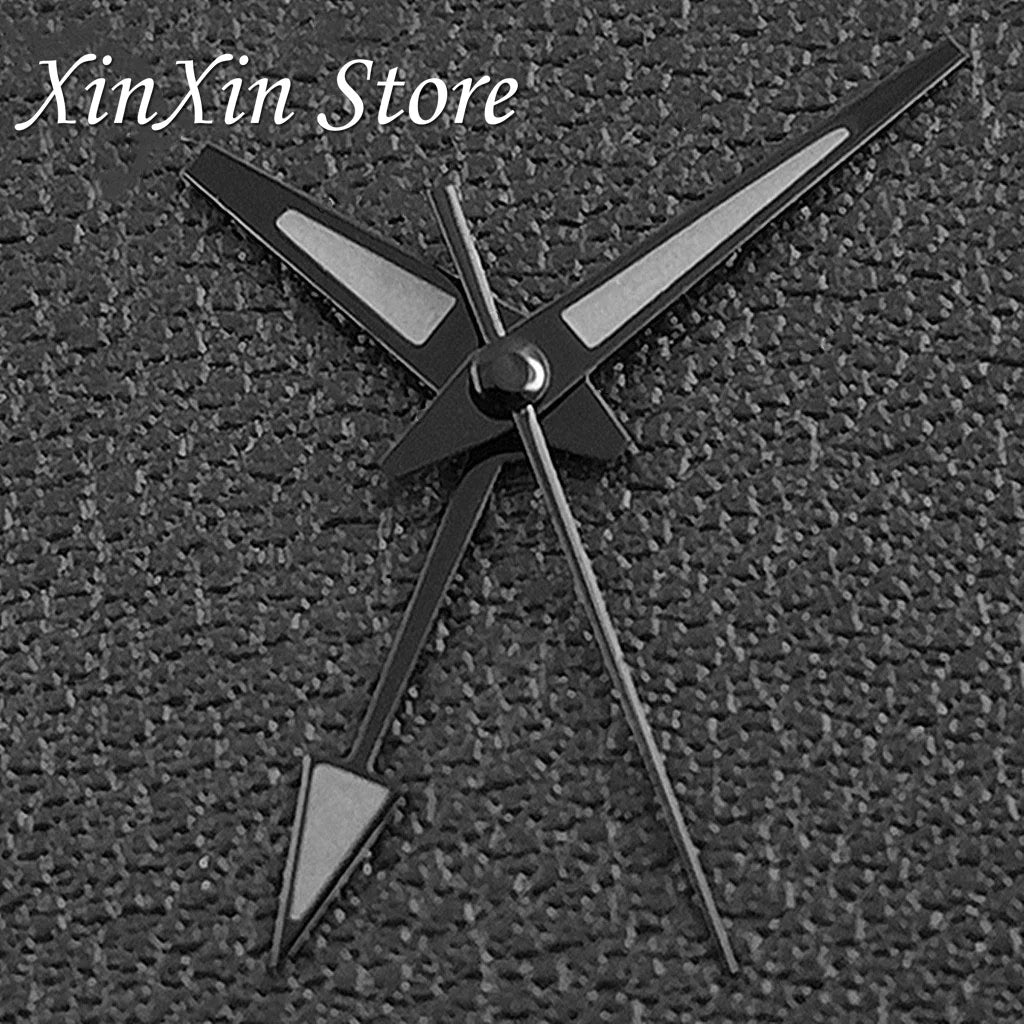 GS 4 Pointers NH34A GMT Watch Hands C3 Green Luminous Watch Needles for NH34 NH35 NH36 NH38 Movement