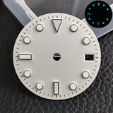28.5mm blue lume NH35 NH34 Dial Single Calendar Submariner style with Hands Watches accessory