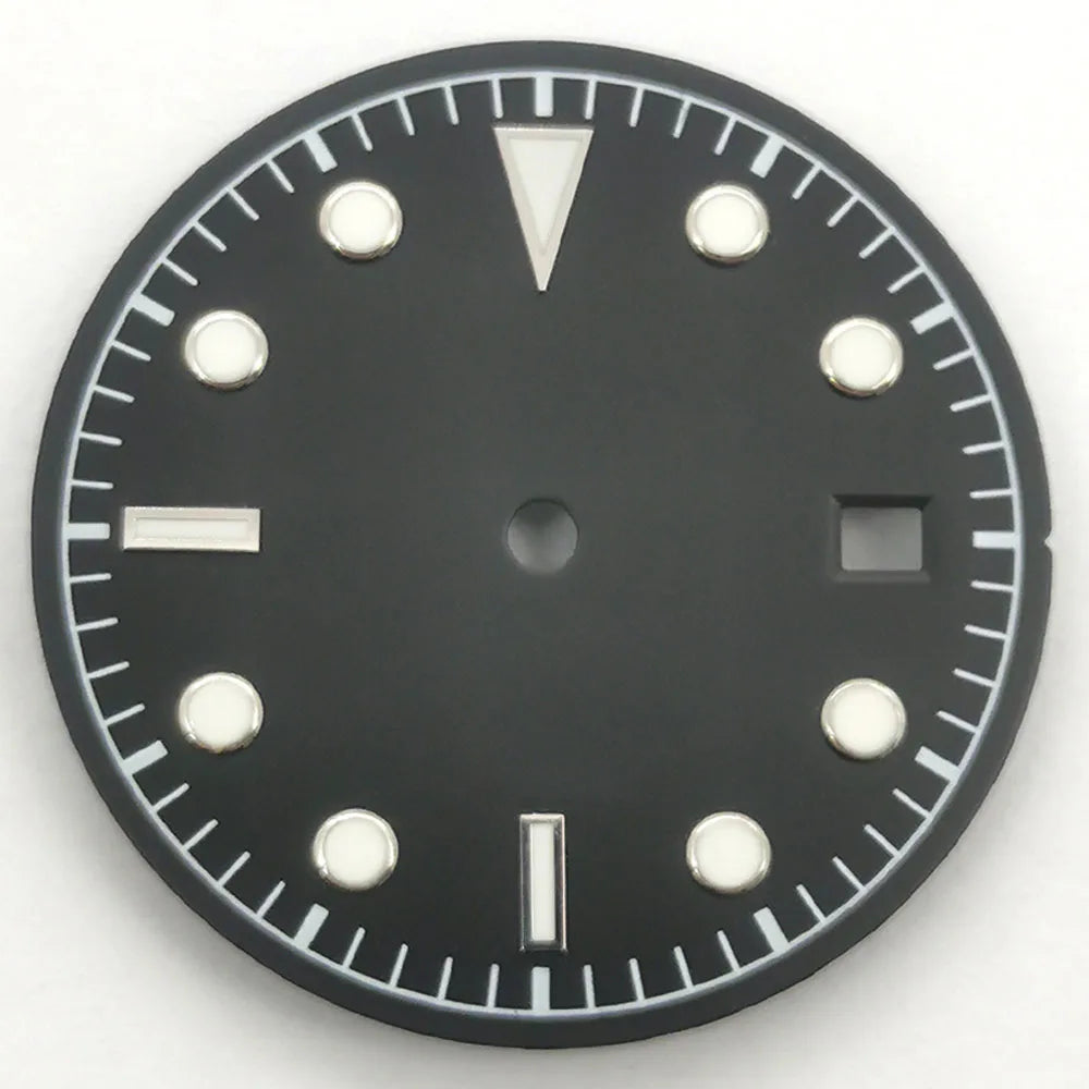 30.5mm Dial For 41MM Black Bay Mod Green Luminous  NH35 NH36 ETA2836/2824 Miyota8205/8215/821A
