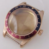 39mm PVd Black Rose Gold Dive Watch Case BB58 Mod 20BAR Waterproof Dome Sapphire Glass 39mm Black Bay Watch Case for NH34 NH35 NH36 NH70 ETA2824 PT5000 Watch Parts (Copy)