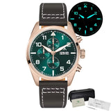 Militado ML04 Chronograph Quartz Military Watch OS00 Movement BGW9 Luminous 100m Waterproof  Domed Sapphire 39mm