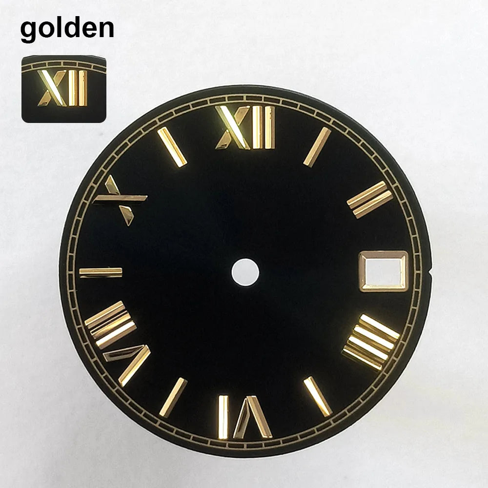 151 type of dials Submariner 28.5mm dial with calendar window suitable for NH35 movement luminous dial can support DIY dial customization name/logo