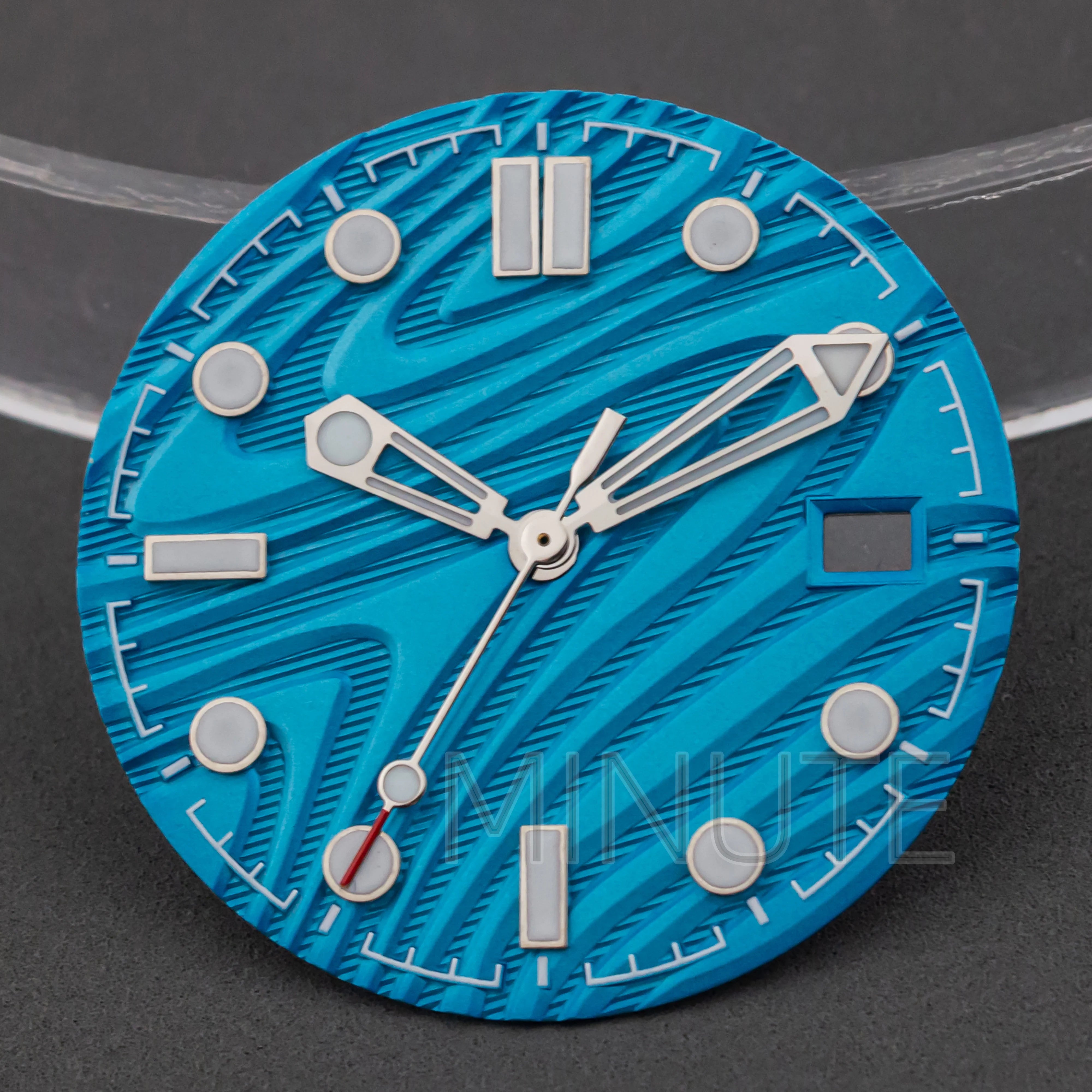 31mm Watch Dial and hands for Seamaster 300 Luminous Needles Dial fit NH35 NH36 Movement