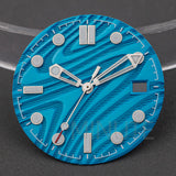 31mm Watch Dial and hands for Seamaster 300 Luminous Needles Dial fit NH35 NH36 Movement