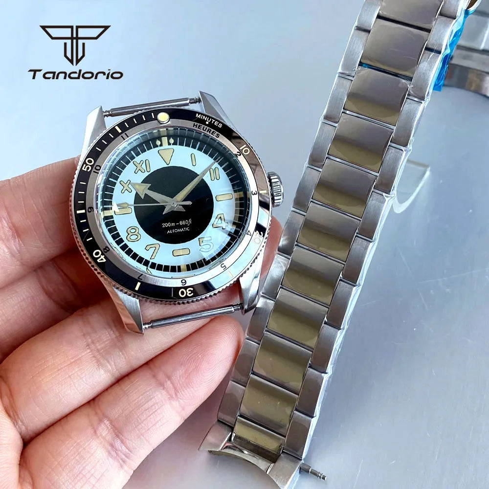 40mm Serica Mod Dive Case Domed Sapphire +Bracelet+31mm Dial+Hands Mod Accessories Fit NH35 NH36 NH38 ETA2824 PT5000 ST2130 Miyota8215