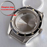 40mm Diver Watch Case Serica Double Domed Sapphire Chapter Ring 200m Waterproof  Men Watch Case Fit NH35 NH36 NH38 ETA2824 PT5000 Movement Part