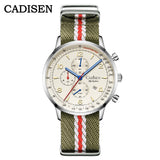 CADISEN C7067 Chronograph MIYOTA 0S10 Quartz Watch AR Mirror 5bar