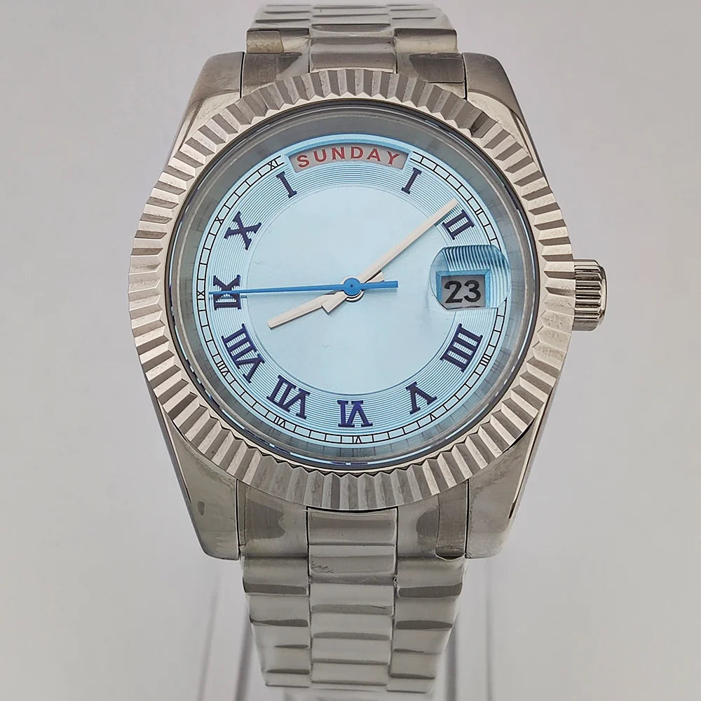 Miyota 8285 Day-Date watch TDD003 39mm 10bar Waterproof Sapphire ...