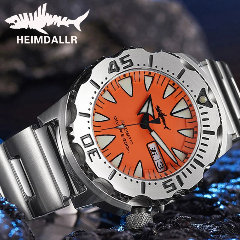 Heimdallr Sharkey Monster Watch V2 42mm Diver 200M NH36A Automatic Sapphire C3 Luminous