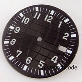 40mm 時計ケース ガラスバック ラバーストラップ ダイヤル 針セット NH35A NH36A 自動巻きムーブメント サファイアガラス