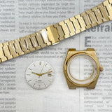 Gold / Rose Gold / PVD Black PRX case 40mm Automatic Modified Case Strap Set Fits Supe Player Prx NH35 NH36 Movement Sapphire Glass Penetrating