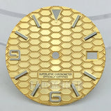 honeycomb texture watch dial is 29mm green luminous suitable for replacing parts of NH35 and NH36 movements