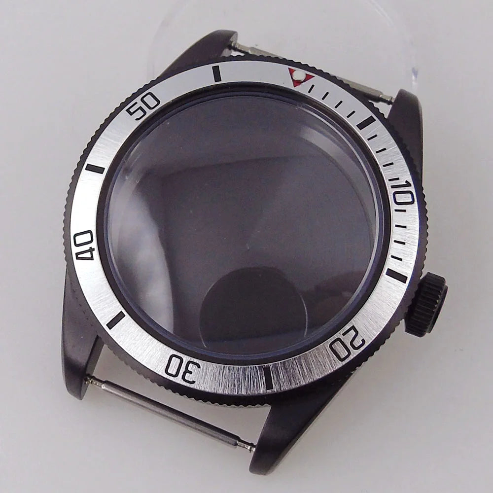 39mm PVd Black Rose Gold Dive Watch Case BB58 Mod 20BAR Waterproof Dome Sapphire Glass 39mm Black Bay Watch Case for NH34 NH35 NH36 NH70 ETA2824 PT5000 Watch Parts (Copy)