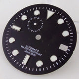 29mm Black Watch Dial Face for NH37A Movement Watch Mod Mechanical Wristwatch Part