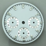 29.8mm Sterile VK63 Dial Luminous Black Withe Gray Blue Gold Orange quartz Chronograph Movement