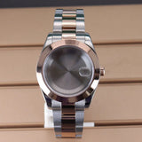 Explorer Watch Case 36mm/39mm Silver Rose Gold yellow Gold Two tone Sapphire 316L stainless Steel For Nh35 Nh36 NH34 NH38 Nh70 Miyota 8215 8285Movement