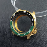 Gold Skx007 Case Mod For NH35 42mm 316 Rose Gold  Steel Case Fit NH35 NH36 Movement/Dial Case Plane Sapphire Glass 22mm Strap Watch Box