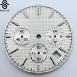 31.8mm Royal Oak Dial  Green Luminous Chronograph Dial Suitable Fit VK63 Quartz Movement modified Watch Parts Accessory 3 Eyes