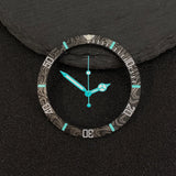 NH35 38-30.5mm bezel insert red Hands Watch Hands Blue Green Luminous Red Green Blue Hands For NH35/36/4R/7S Movement Watches Parts