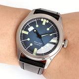38mm Vintage Pilot Watch Tandorio TD158A  NH35 PT5000 Automatic Field Watch 20ATM Domed Sapphire