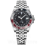 40mm Quartz GMT Submariner Ronda 515 24H Movement Ceramic Sapphire Glass 10Bar Waterproof C3 luminous