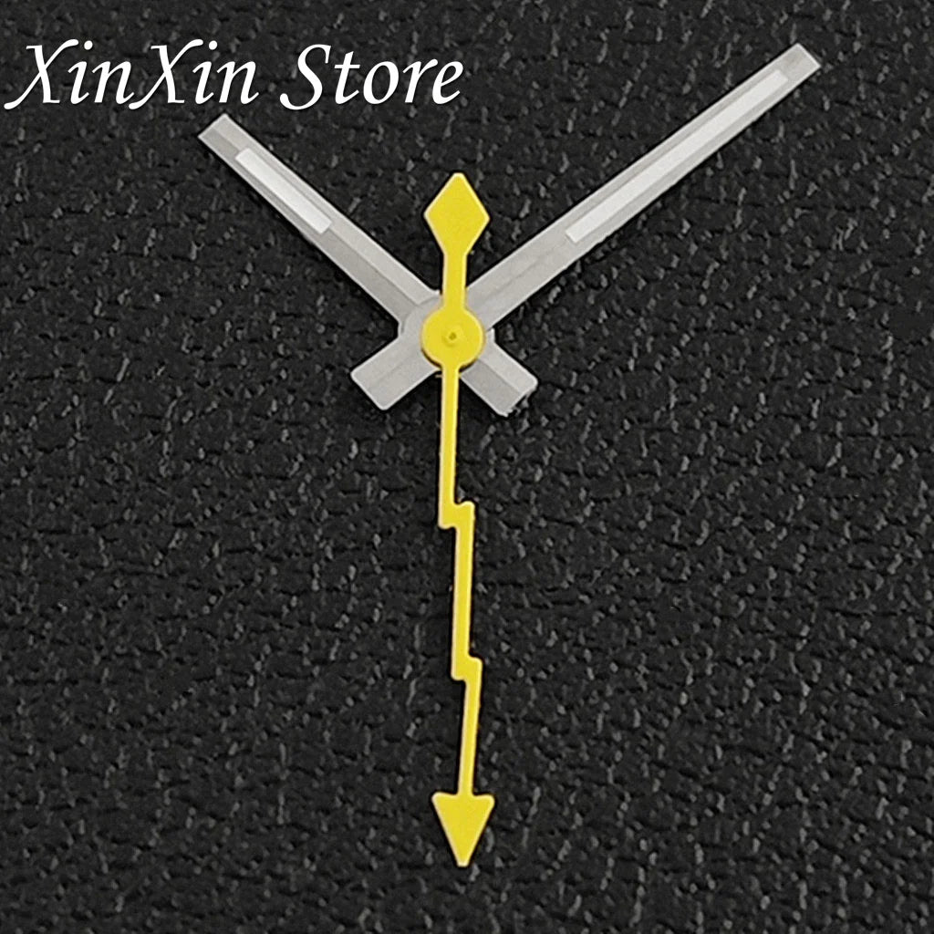 Black NH35 28.5mm Watch Dial Who Cares  With Lightning Second Hands For NH35 4R35 Movement Who Cares Lt's Already Late Replace Watch Dial