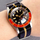 Tandorio TD218B NH34 GMT Watch 38mm Bubble Sapphire 20ATM 120 Click Submariner