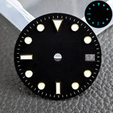 28.5mm blue lume NH35 NH34 Dial Single Calendar Submariner style with Hands Watches accessory