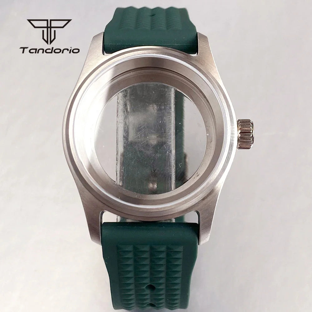 Pilot Watch Case Stainless Steel 36mm/39mm +Watchband Sapphire Fit NH34 NH35 NH36 ETA2824 PT5000 Miyota8215 821A Movt