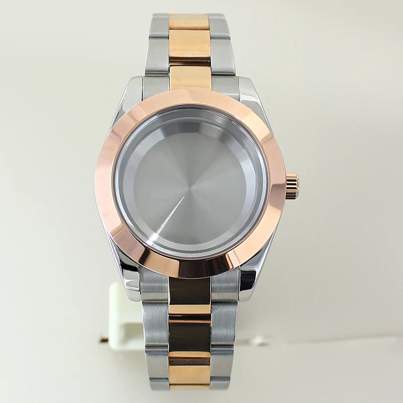 36mm 39mm Bevel Edge Watch Case Bracelet Sapphire Crystal For Seiko NH35 NH36 NH38 NH34 Miyota8215 Movement 28.5 Dial