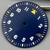 Watch Dial 29mm Pilot Style Black Green White Dial C3 Green Luminous Fit NH35 NH36 ETA2824 2836 PT5000 MIYOTA DG Movement