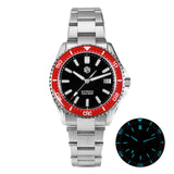 San Martin Sn0129 Enamel Dial Full Luminous 39mm Dive Watch NH35 Automatic 20Bar Ar saphire Swiss Lume