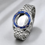 NEW 42mm Seamaster Case with 38mm bezel for NH34/35 NH36 movement Sapphire 10ATM Stainless steel watch box dual crown