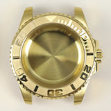 40MM PVD Gold Submariner Watch Case  GMT Yacht Master Polish Strap Sapphire Glass For NH35 NH36 NH34 NH38 Miyota 8215 Eta 2824 GMT SUB Yacht 20ATM waterproof