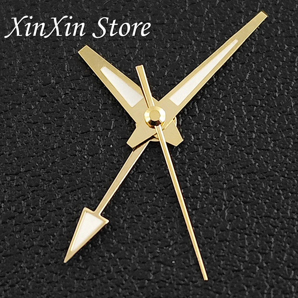GS 4 Pointers NH34A GMT Watch Hands C3 Green Luminous Watch Needles for NH34 NH35 NH36 NH38 Movement