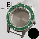 Miyota 9015 watch Case Fifty Fathoms 40mm Retro Domed Sapphire Luminous Bezel For NH35 NH36 NH34 ETA 2824 PT 5000 Miyota 9015 10bar