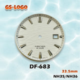 33.5mm GS Logo Dial Multi-Color NH35/NH36 Movement Men's Watch Modification Accessories