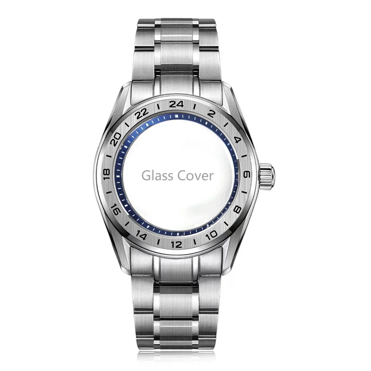 Premium 40mm GS GMT Case Sapphire AR High Quality Tape NH35 GMT NH34 Movement Automatic Mechanical Luxury Men's Watch 33.5MM Dial