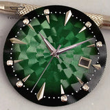 35mm Watch Dial Multicolor Texture Face Date Window Fit NH35 Automatic Watches Sword Hands Set Wristwatch Accessories Mod Parts