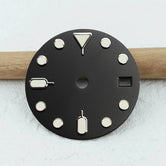 NH35 Dial 28.5mm Green Luminous Dial GMT Dial Support Customized Logo Suitable for TMI NH34/NH35/NH36 Movement