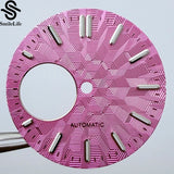 NH38 dial 28.5mm Texture Watch Dial Green Luminous Modification Watch Accessories  Watch Faces for NH38 Movement