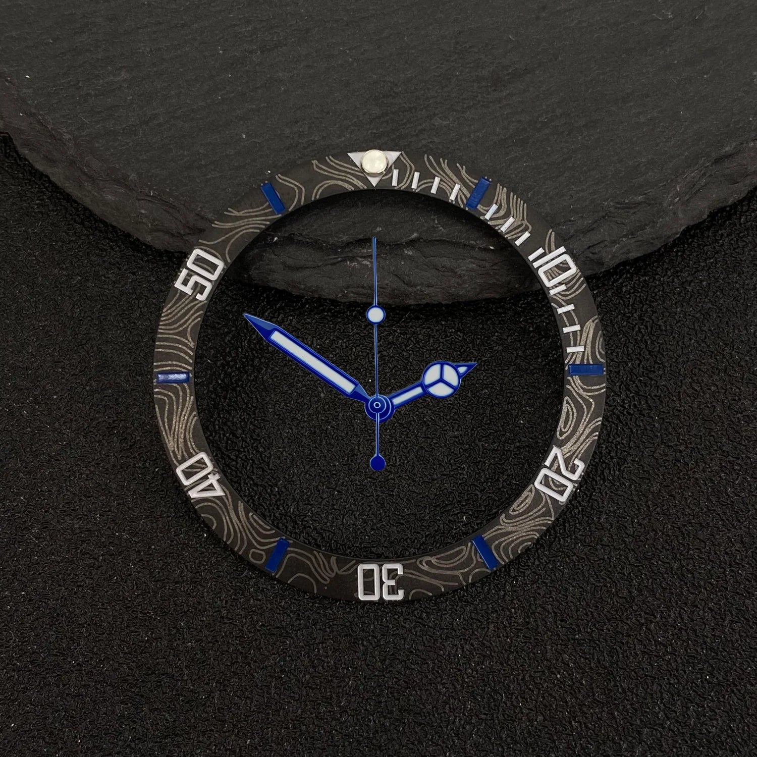 Submariner Bezel NH35 38mm bezel insert red Hands Watch Hands Blue Green Luminous Red Green Blue Hands For NH35/36/4R/7S Movement Watches Parts