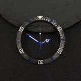 Submariner Bezel NH35 38mm bezel insert red Hands Watch Hands Blue Green Luminous Red Green Blue Hands For NH35/36/4R/7S Movement Watches Parts
