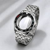 NEW 42mm Seamaster Case with 38mm bezel for NH34/35 NH36 movement Sapphire 10ATM Stainless steel watch box dual crown